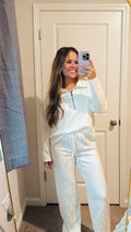 Half-zip Lounge Wear Pant Set