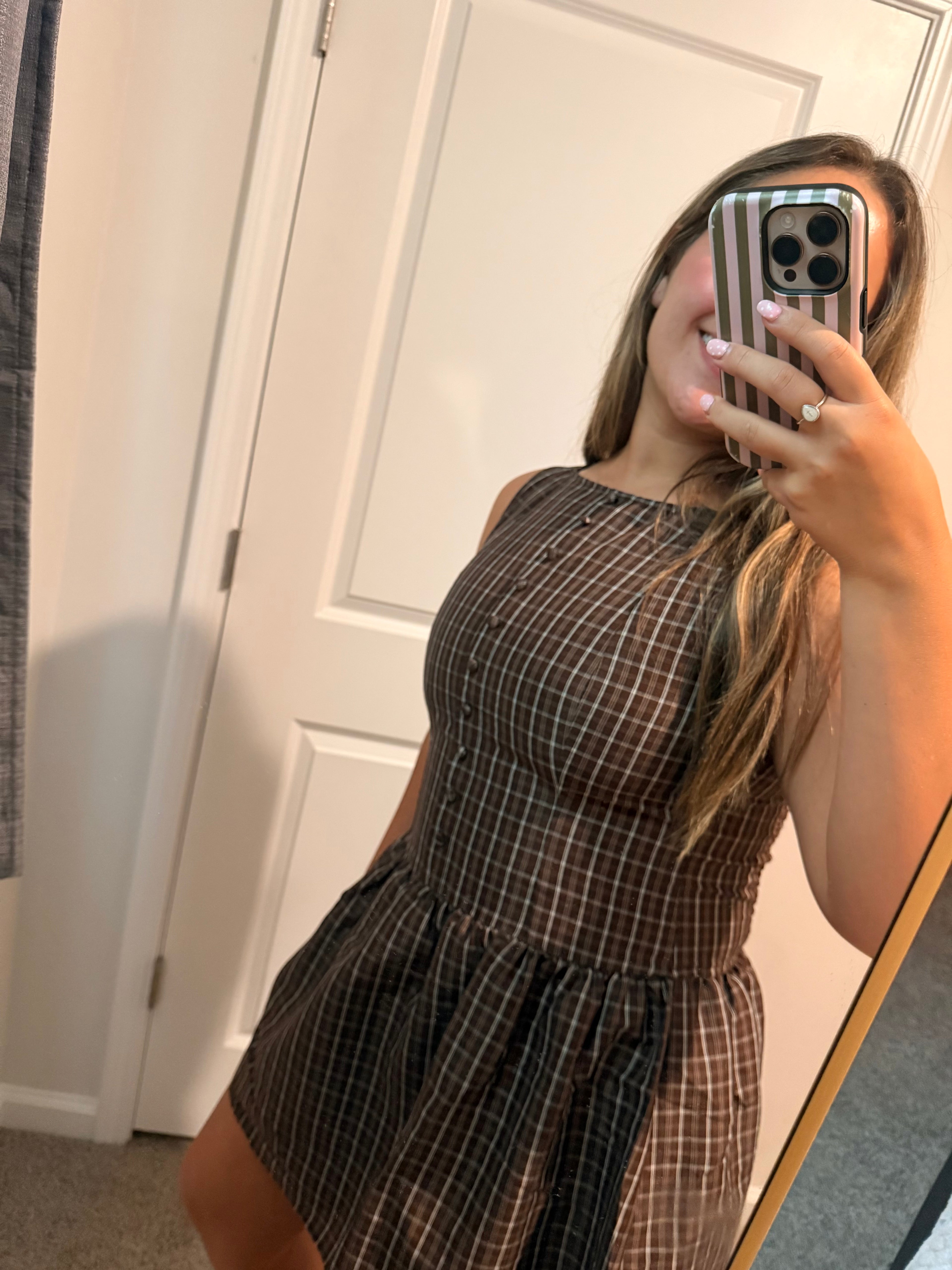 Boat Neck Sleeveless mini dress