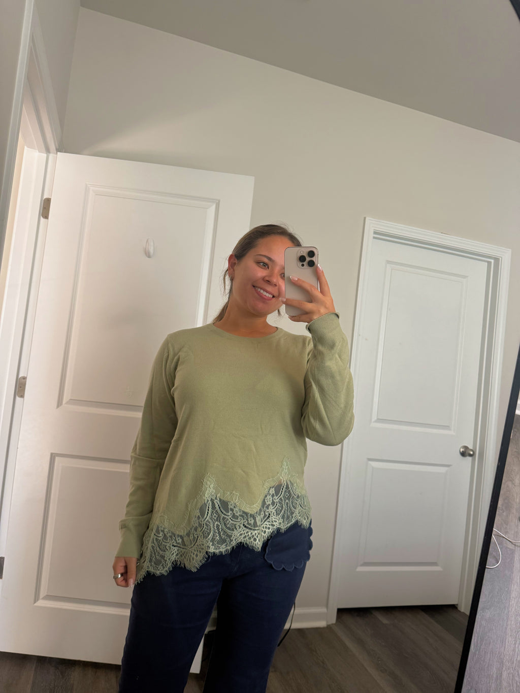 Lace Whisper Romance Soft Embrace Sweater