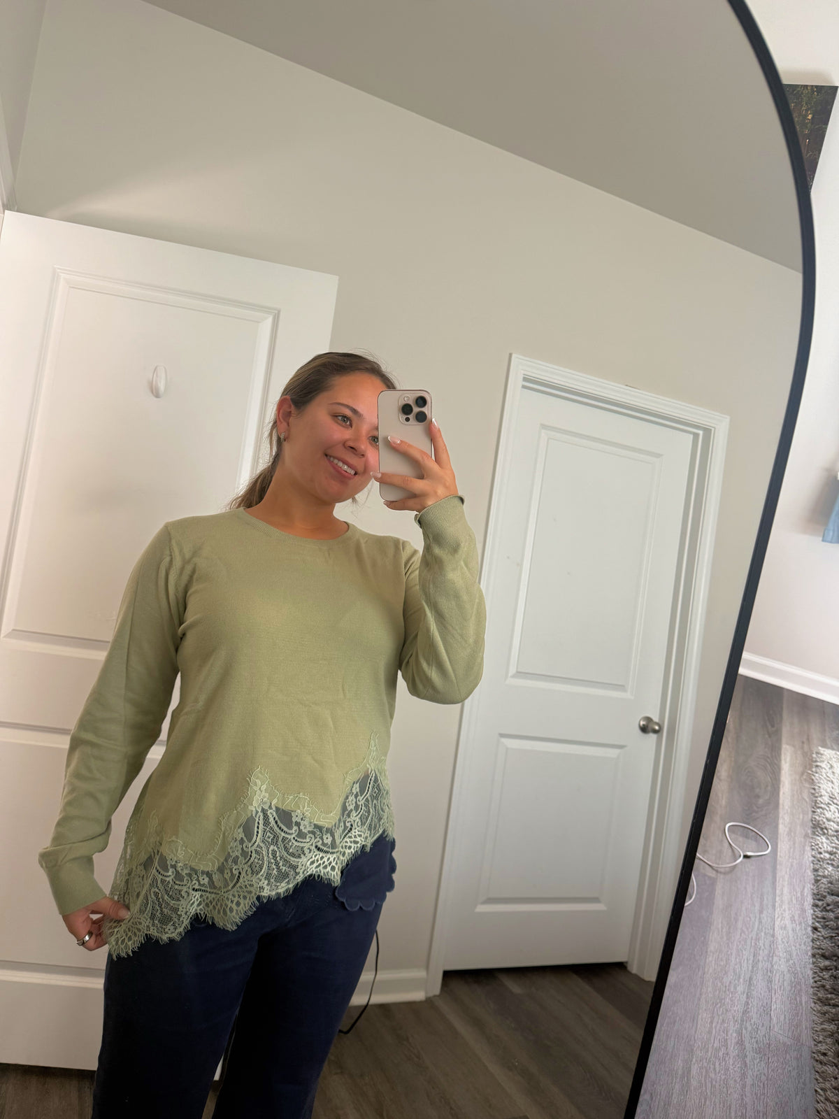 Lace Whisper Romance Soft Embrace Sweater