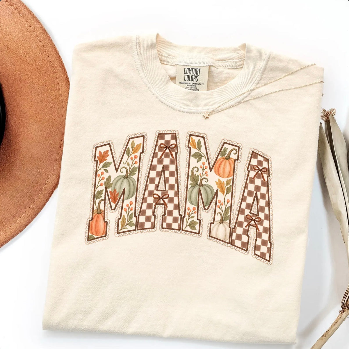 MAMA Comfort Color Fall T-Shirt Short Sleeve